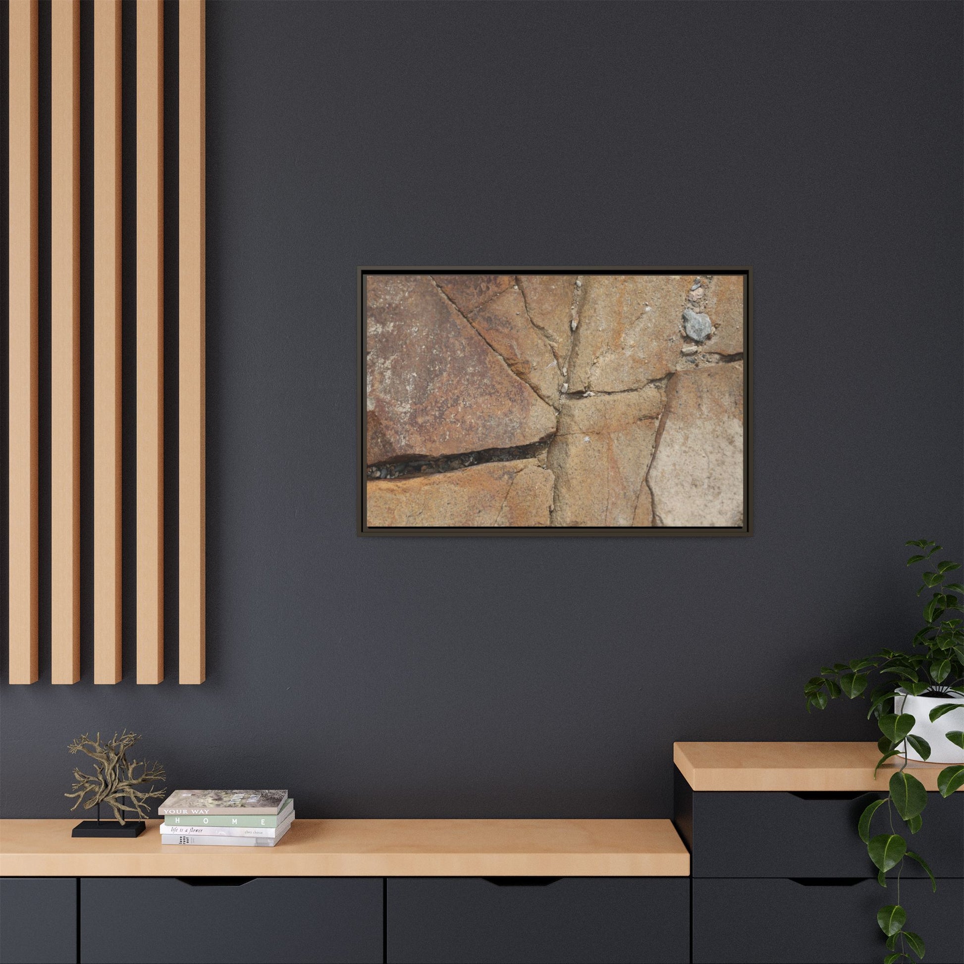 Rusty Crevices - Unique Stretched Canvas Wall Art - Art By Earth