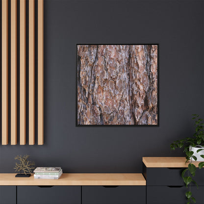 Woody Layers - Unique Stretched Canvas Wall Art - Art By Earth