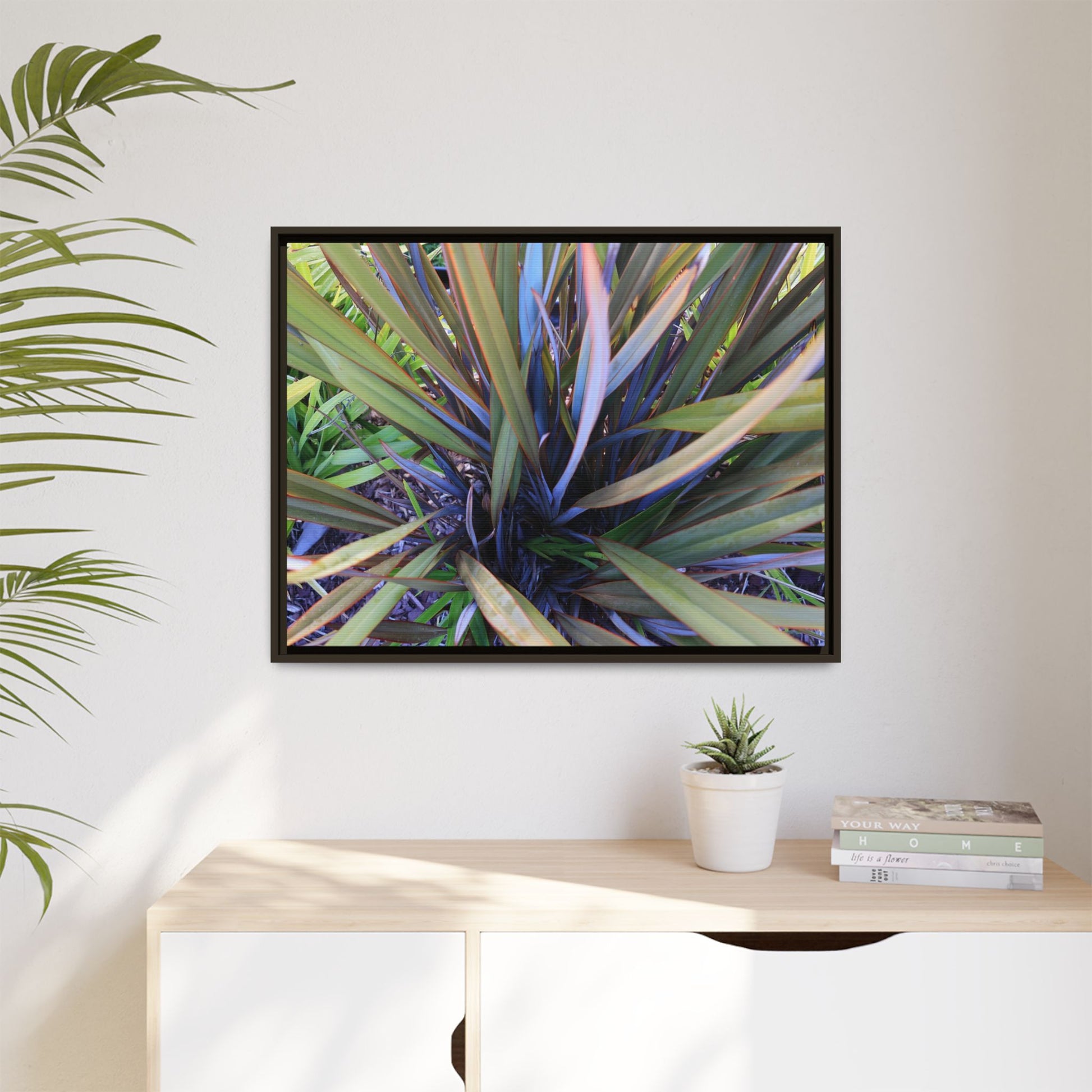 Radiant Leaves - Unique Stretched Canvas Wall Art - Art By Earth