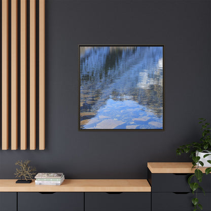 Reflected Stones - Unique Stretched Canvas Wall Art