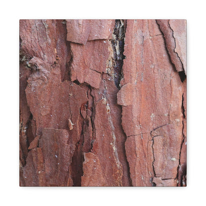 Crimson Fissures - Unique Frameless Canvas Wall Art - Art By Earth