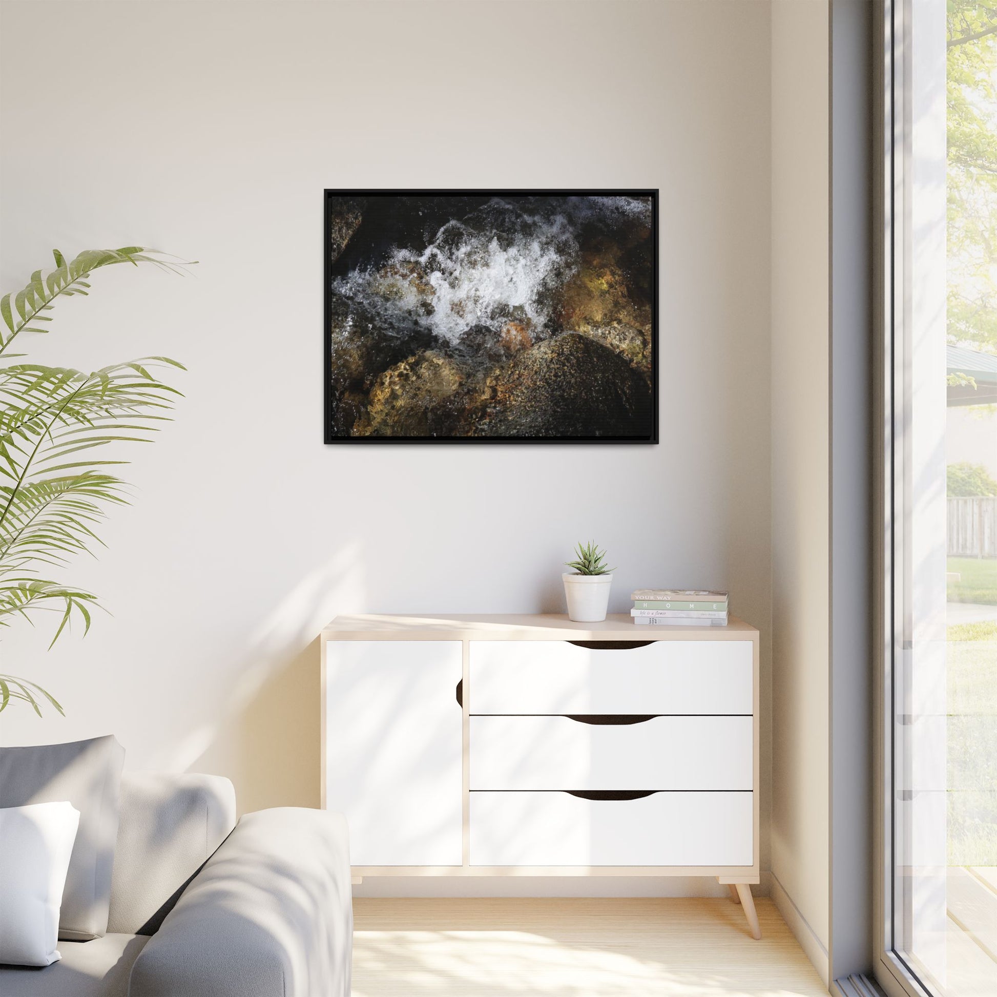 Cascading Momentum - Unique Stretched Canvas Wall Art - Art By Earth