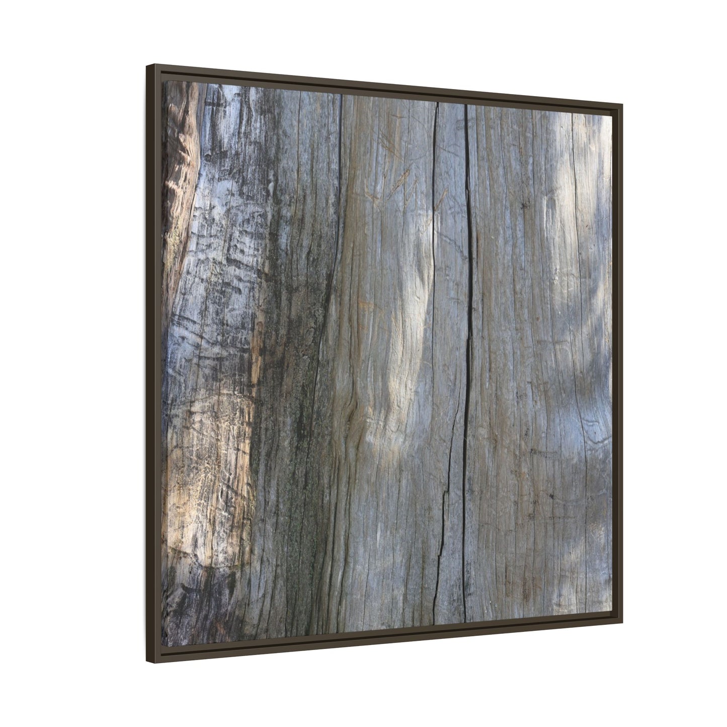 Cracked Timber Texture - Unique Stretched Canvas Wall Art