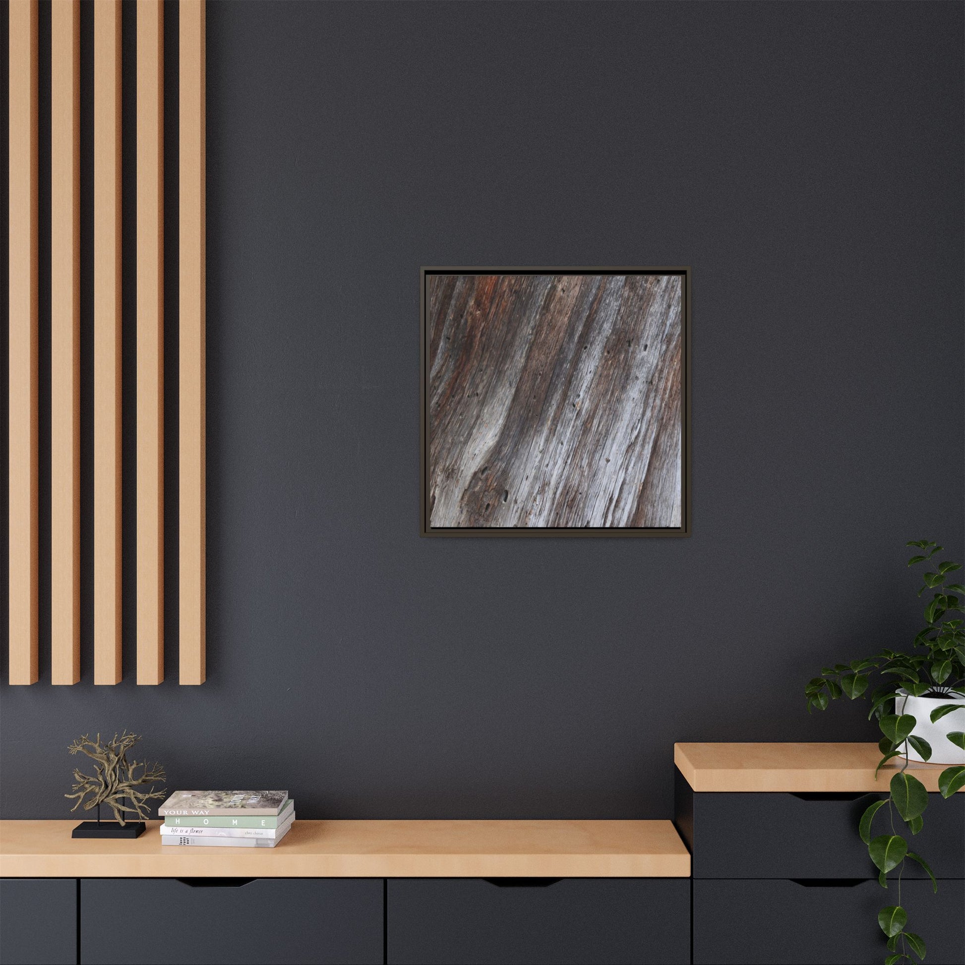 Aged Timber Texture - Unique Stretched Canvas Wall Art - Art By Earth