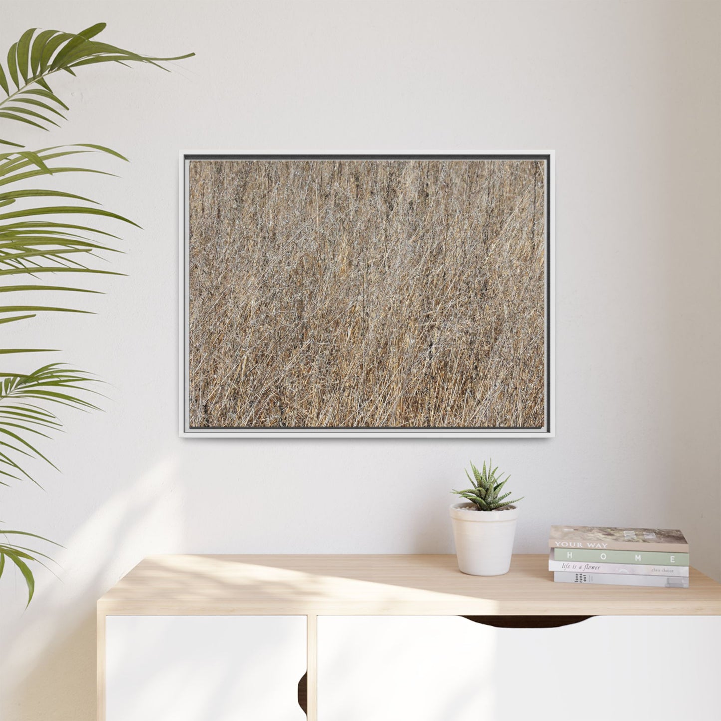 Dry Straw Symphony - Unique Stretched Canvas Wall Art - Art By Earth