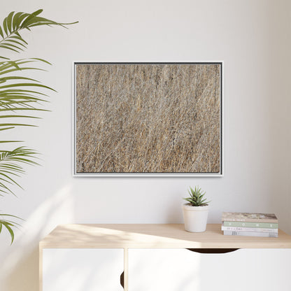 Dry Straw Symphony - Unique Stretched Canvas Wall Art - Art By Earth