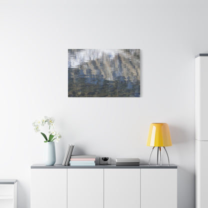 Ripples of Reflection - Unique Frameless Canvas Wall Art
