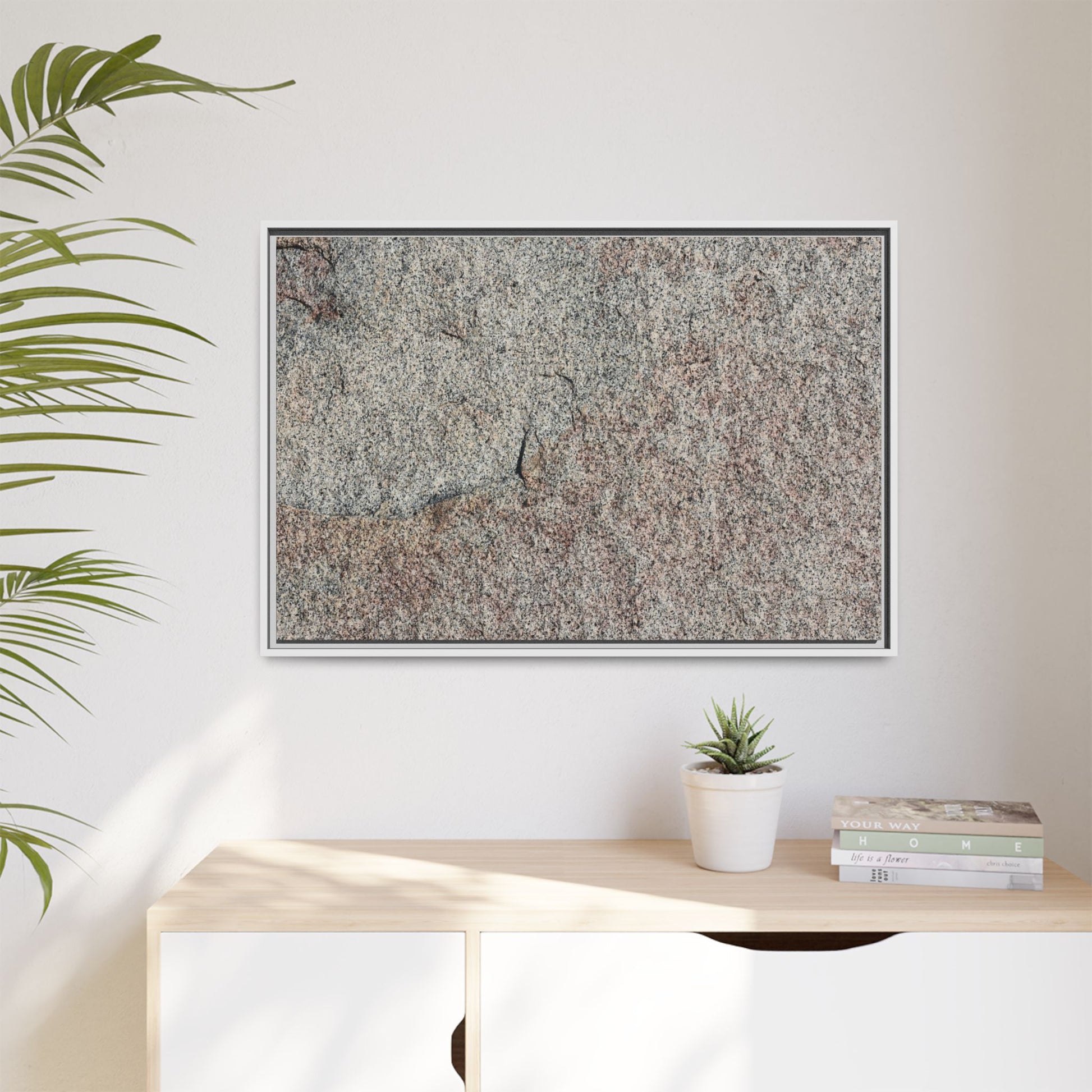 Fissured Stone - Unique Stretched Canvas Wall Art - Art By Earth