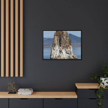 Tufa Tower Reflection - Unique Stretched Canvas Wall Art