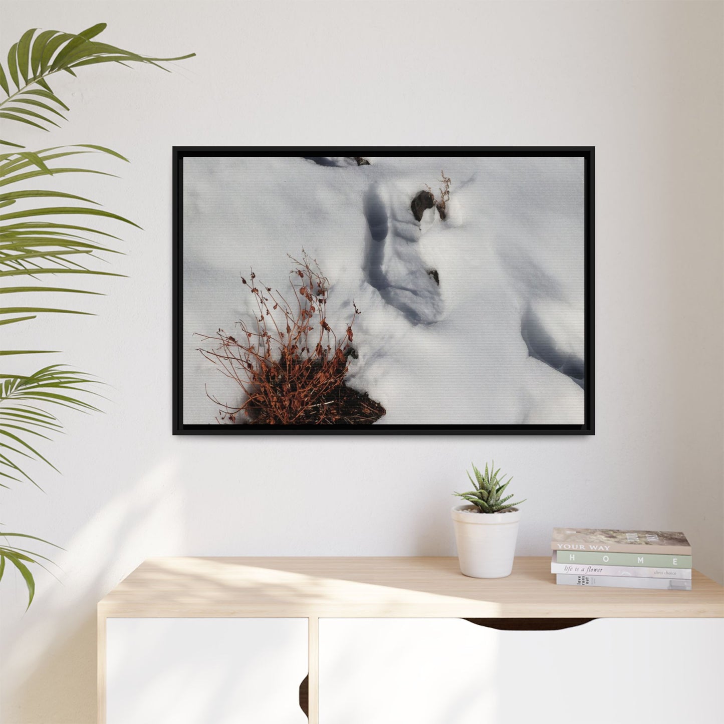 Frostbound Whispers - Unique Stretched Canvas Wall Art