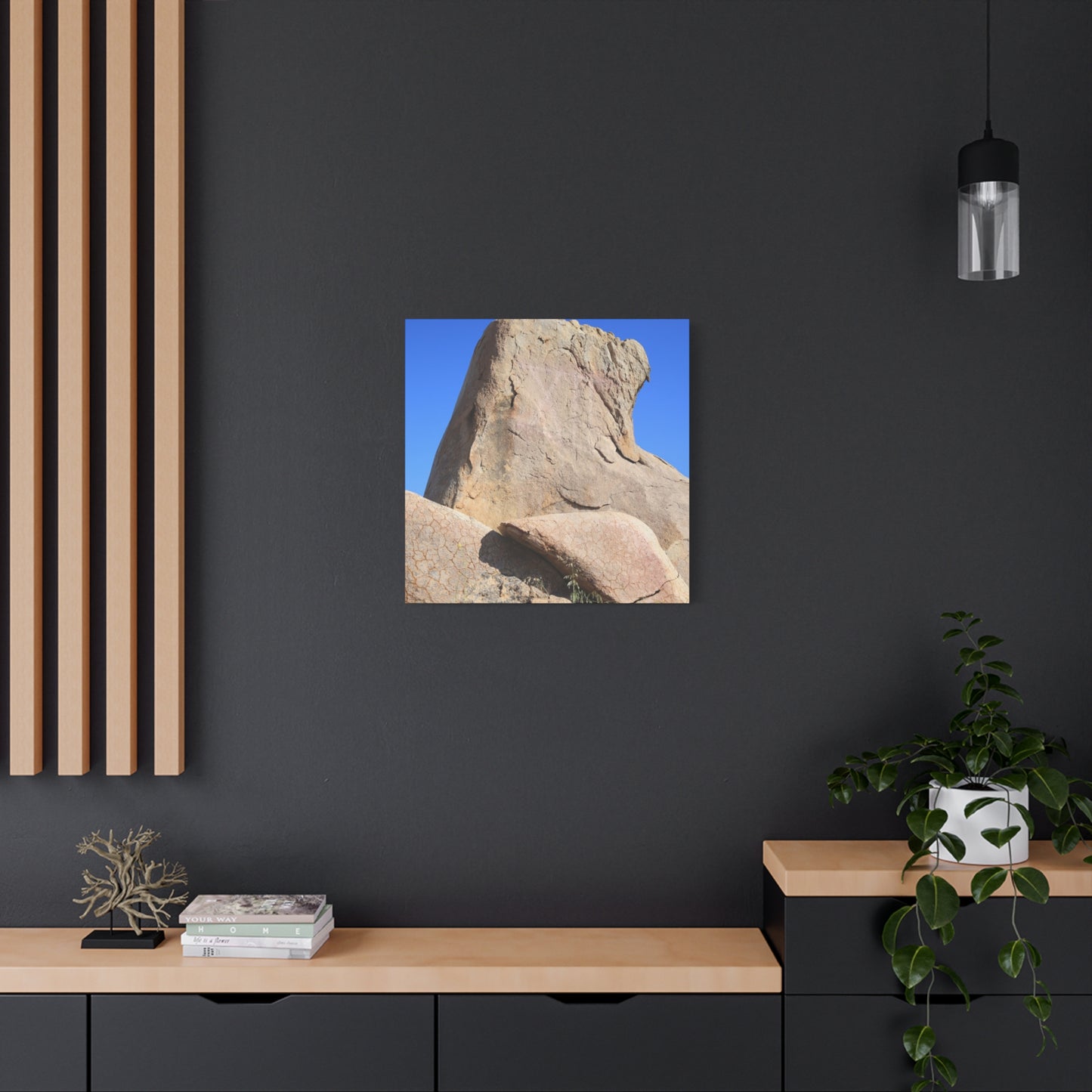 Boulder's Embrace - Unique Frameless Canvas Wall Art - Art By Earth