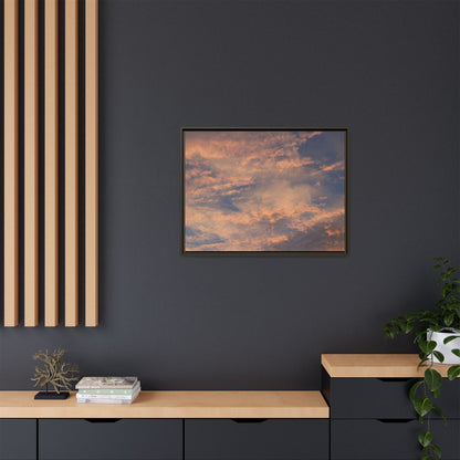 Sunset's Ethereal Canvas - Unique Stretched Canvas Wall Art - Art By Earth