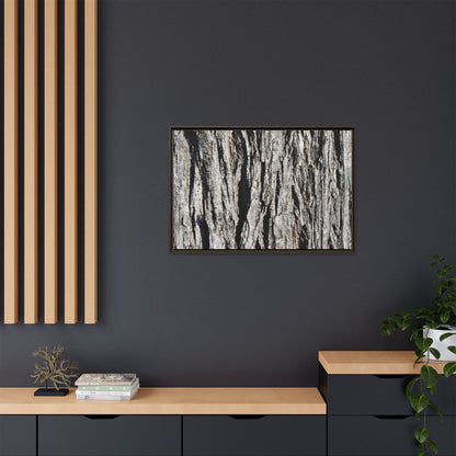 Bark Lines - Unique Stretched Canvas Wall Art - Art By Earth