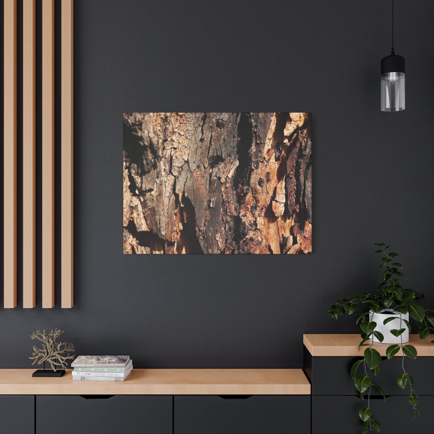 Wooden Terrain - Unique Frameless Canvas Wall Art - Art By Earth