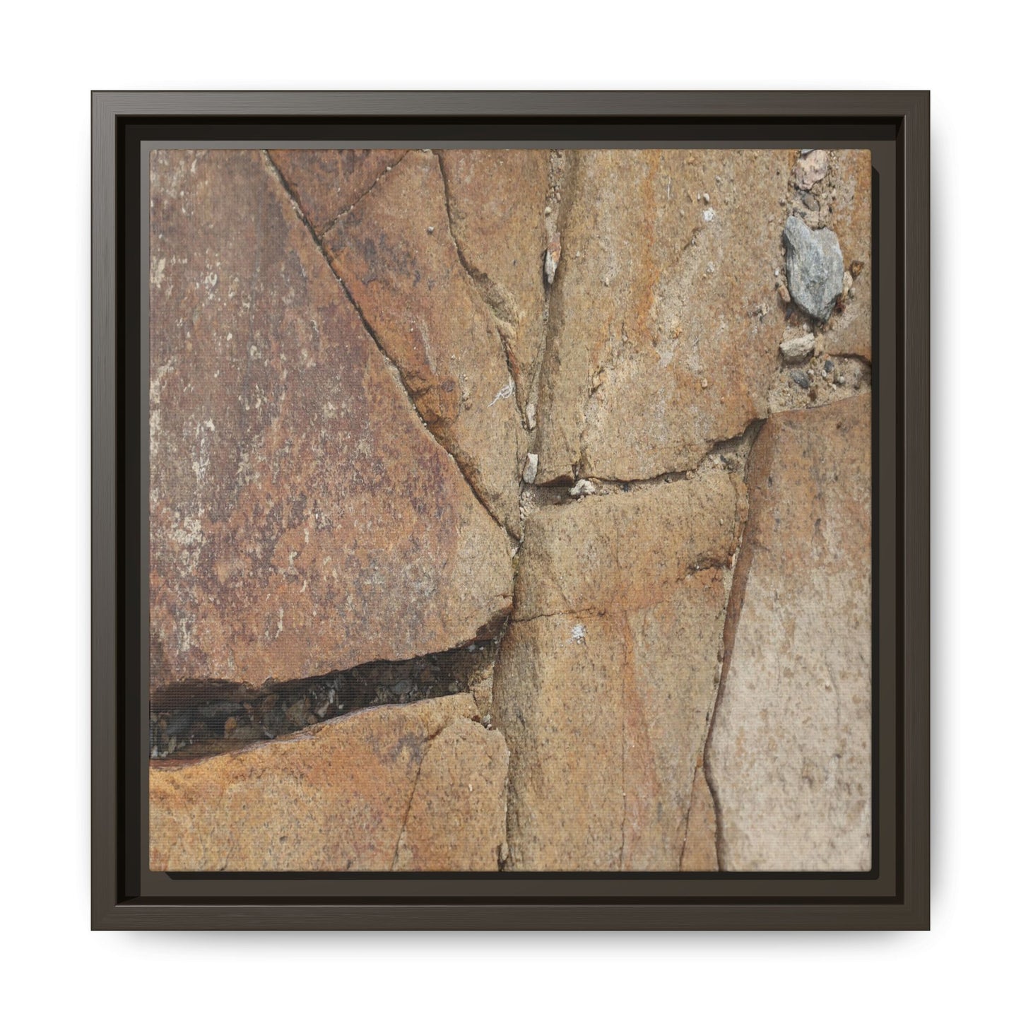 Rusty Crevices - Unique Stretched Canvas Wall Art - Art By Earth