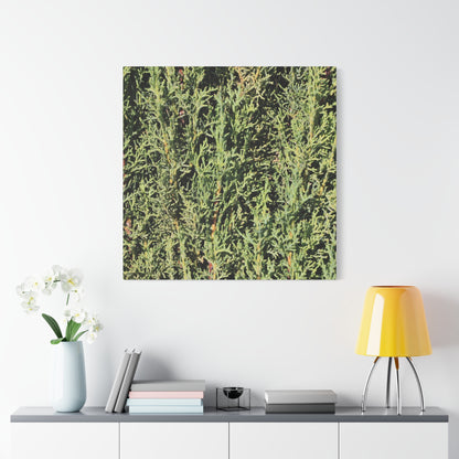 Emerald Tapestry - Unique Frameless Canvas Wall Art - Art By Earth