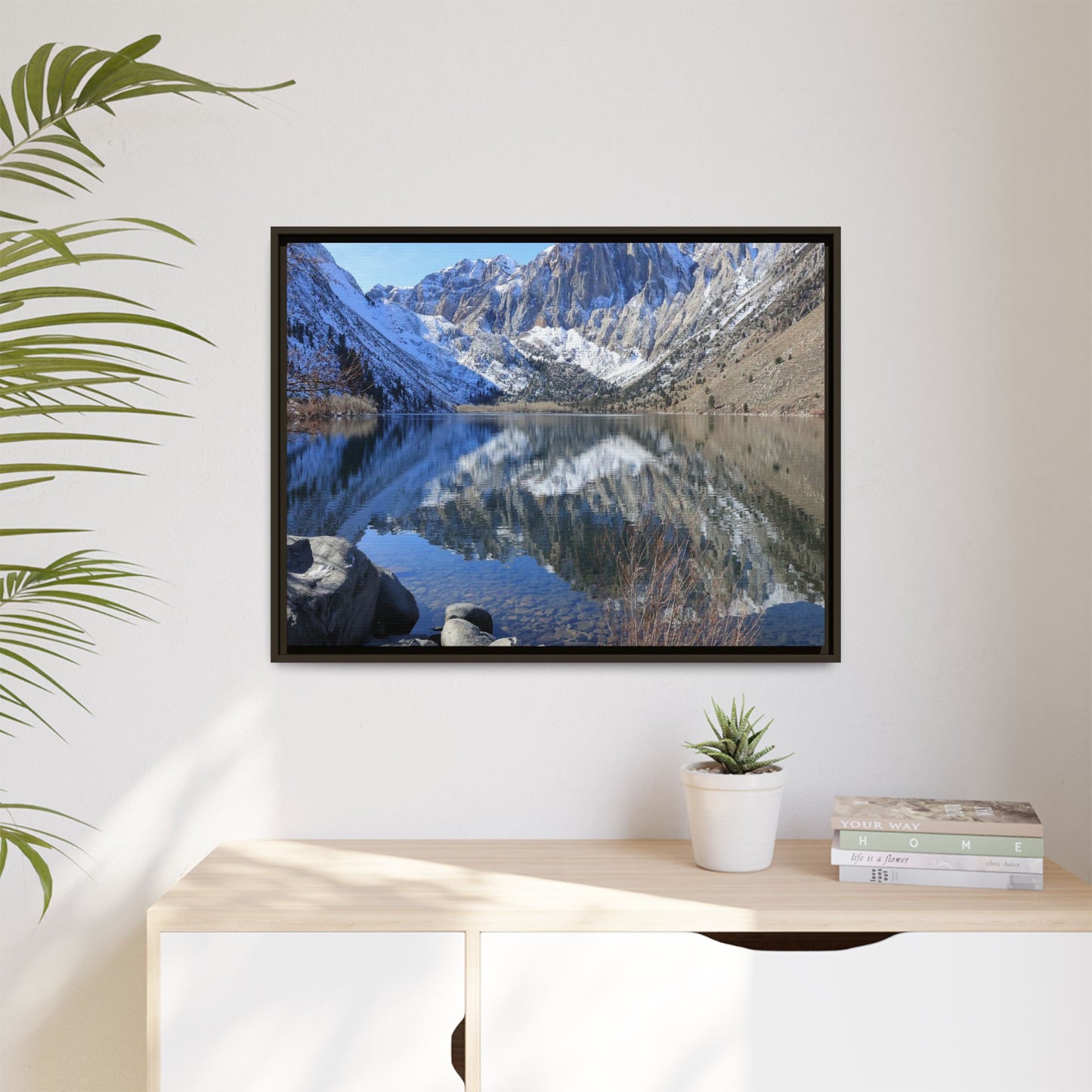 Reflections of Stillness - Unique Stretched Canvas Wall Art