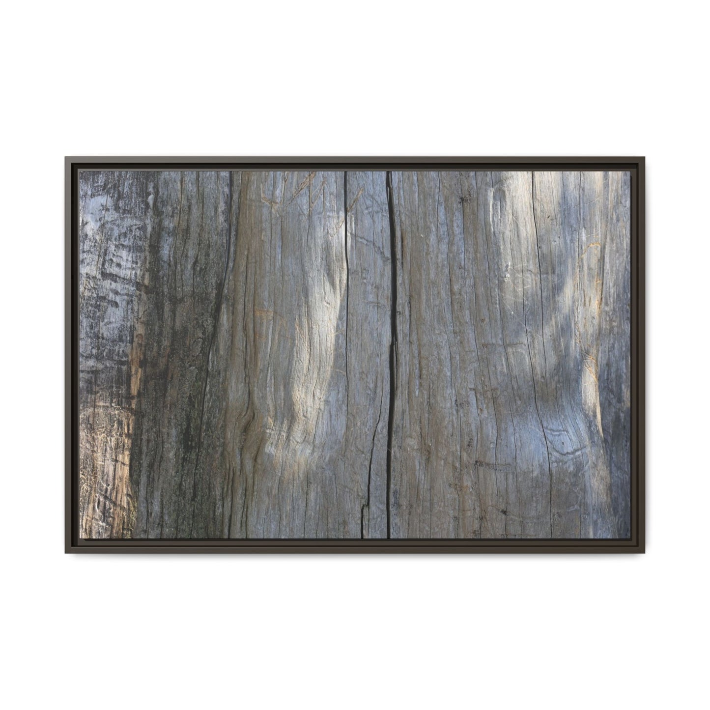Weathered Wood Surface - Unique Stretched Canvas Wall Art