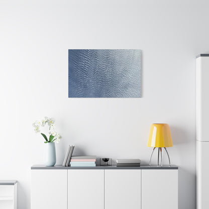 Rippling Echoes of Cerulean Stillness - Unique Frameless Canvas Wall Art - Art By Earth