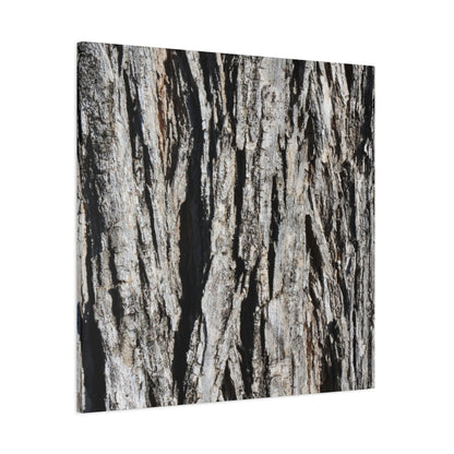 Bark Textures in Monochrome - Unique Frameless Canvas Wall Art - Art By Earth