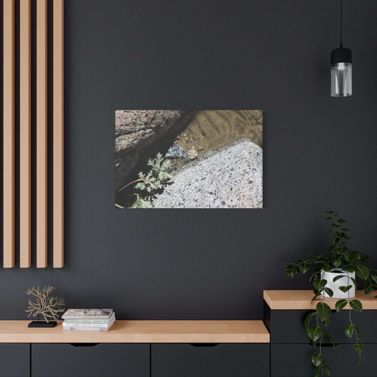 Between Stone and Sand - Unique Frameless Canvas Wall Art - Art By Earth