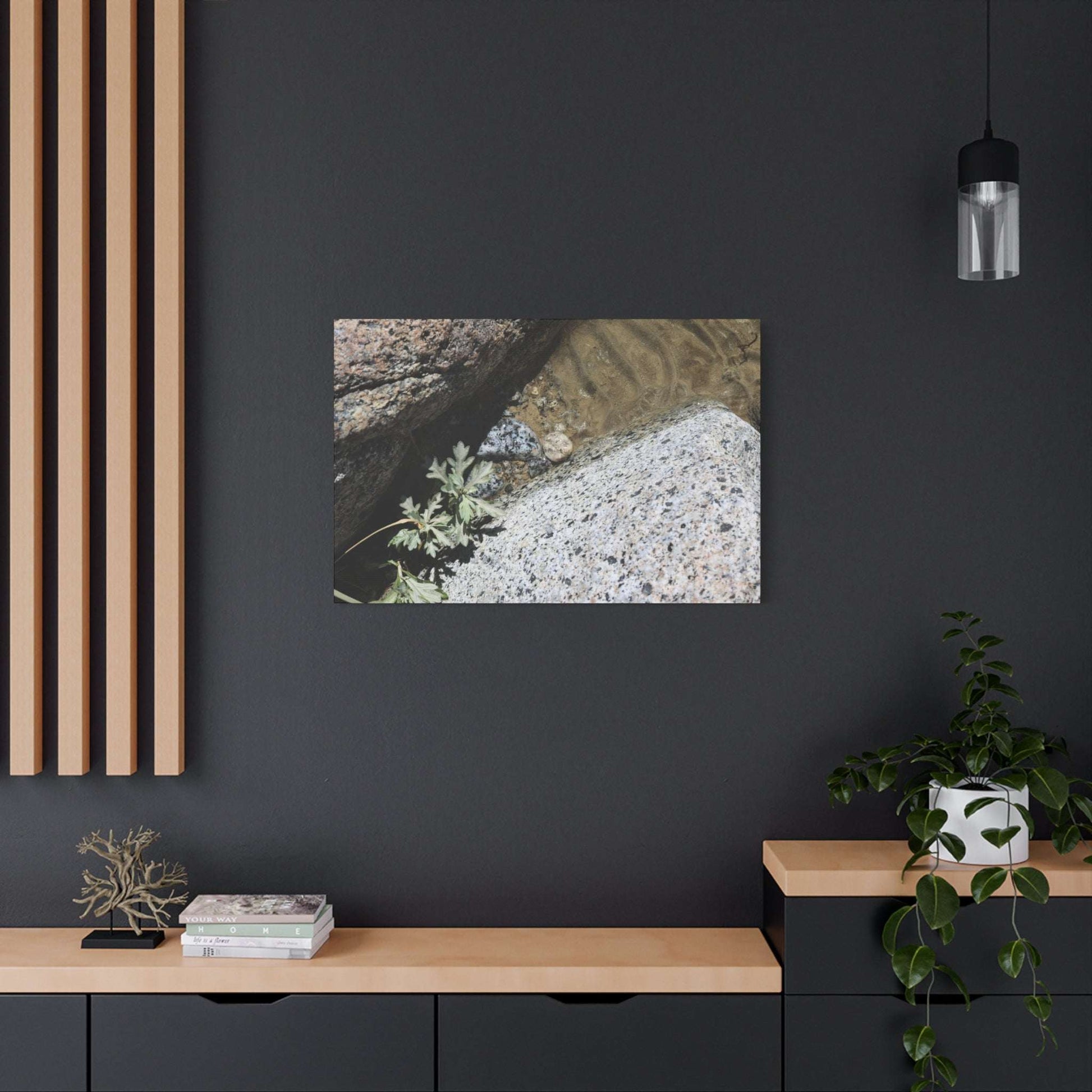 Between Stone and Sand - Unique Frameless Canvas Wall Art - Art By Earth