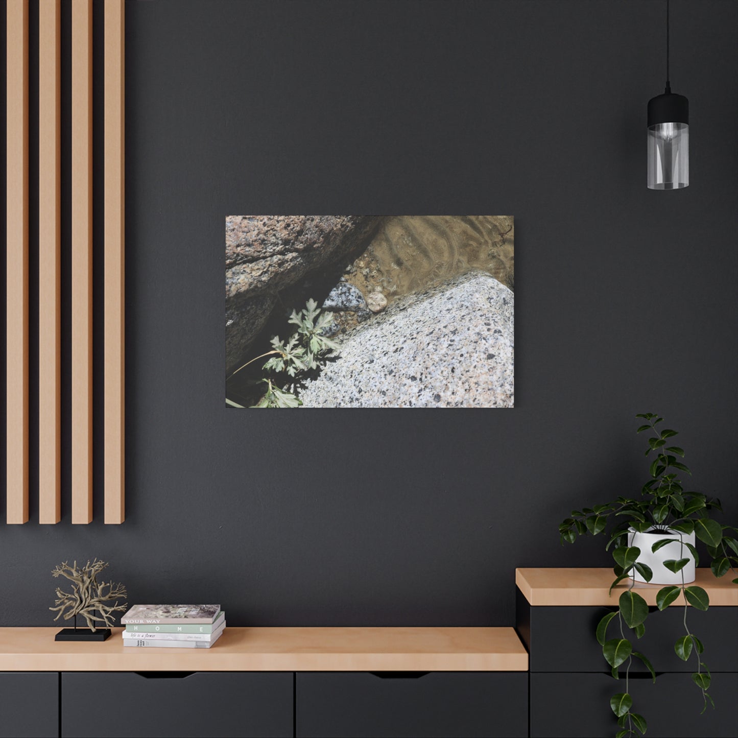 Between Stone and Sand - Unique Frameless Canvas Wall Art - Art By Earth