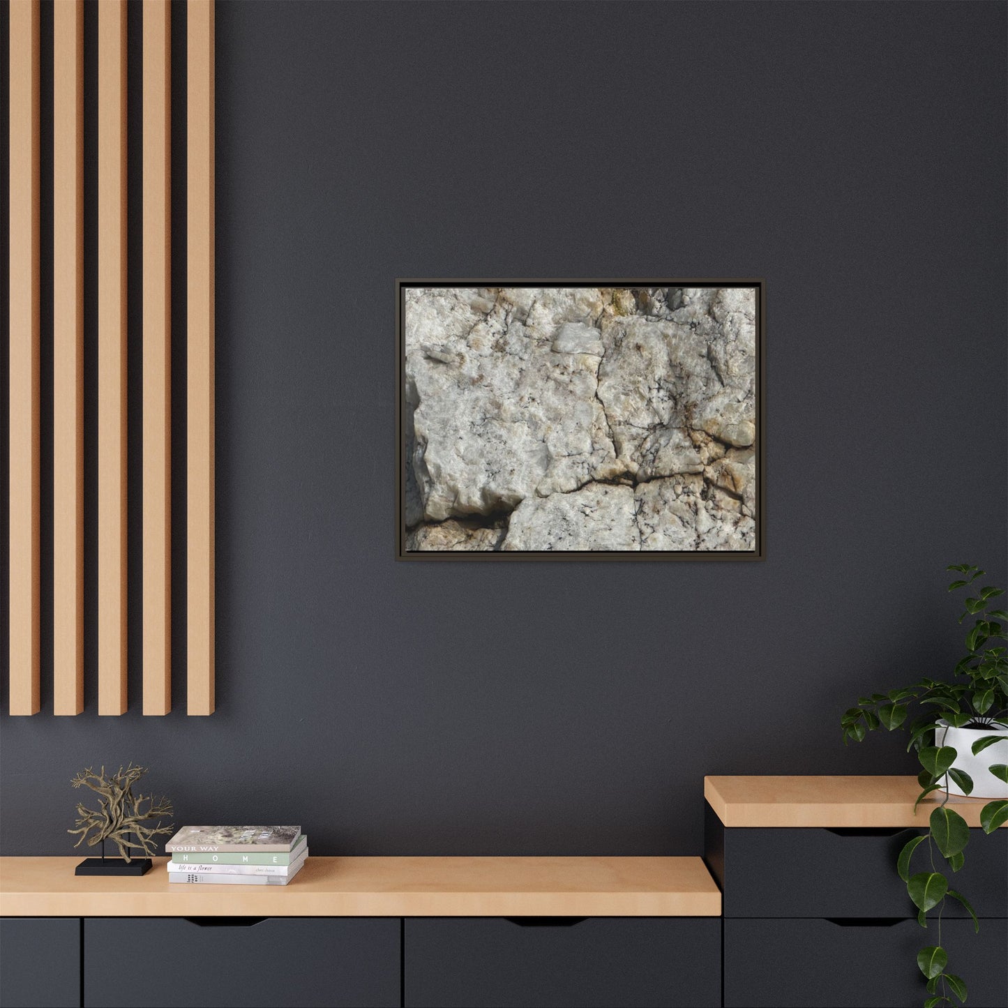 Weathered Limestone Formation - Unique Stretched Canvas Wall Art - Art By Earth