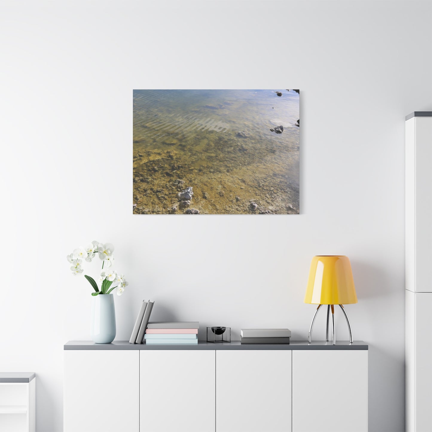 Tide's Quiet Breath - Unique Frameless Canvas Wall Art