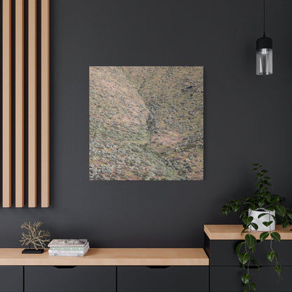 Desert Hillside - Unique Frameless Canvas Wall Art - Art By Earth