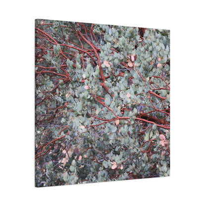 Whispers of Silver and Rust - Unique Frameless Canvas Wall Art - Art By Earth