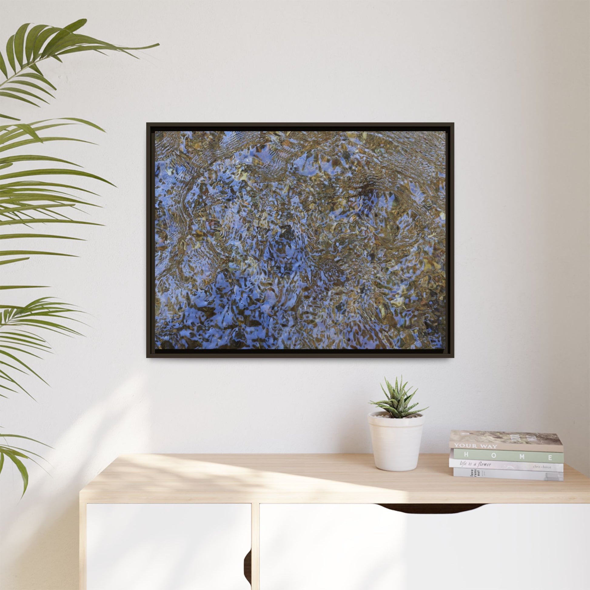 Aquatic Reflections - Unique Stretched Canvas Wall Art - Art By Earth