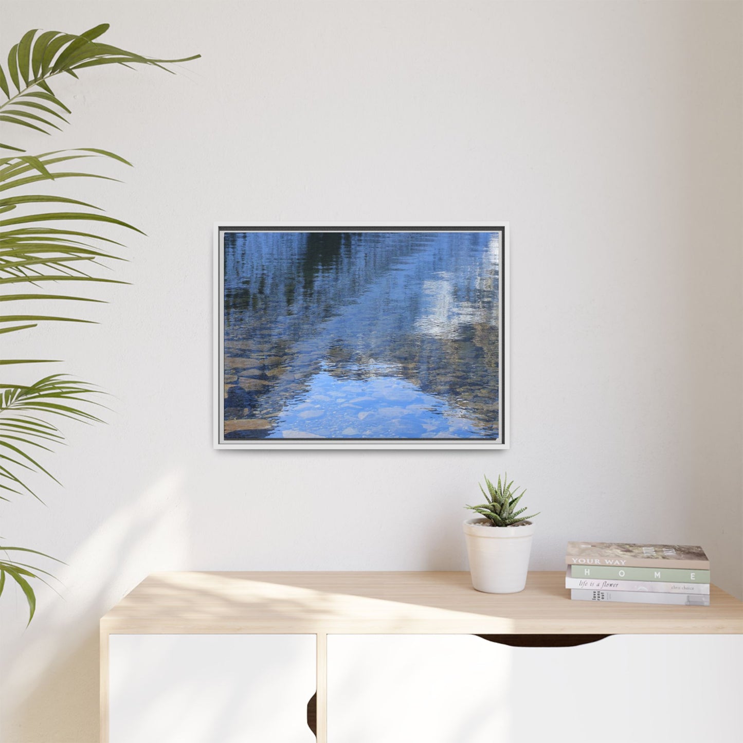 Reflected Stones - Unique Stretched Canvas Wall Art