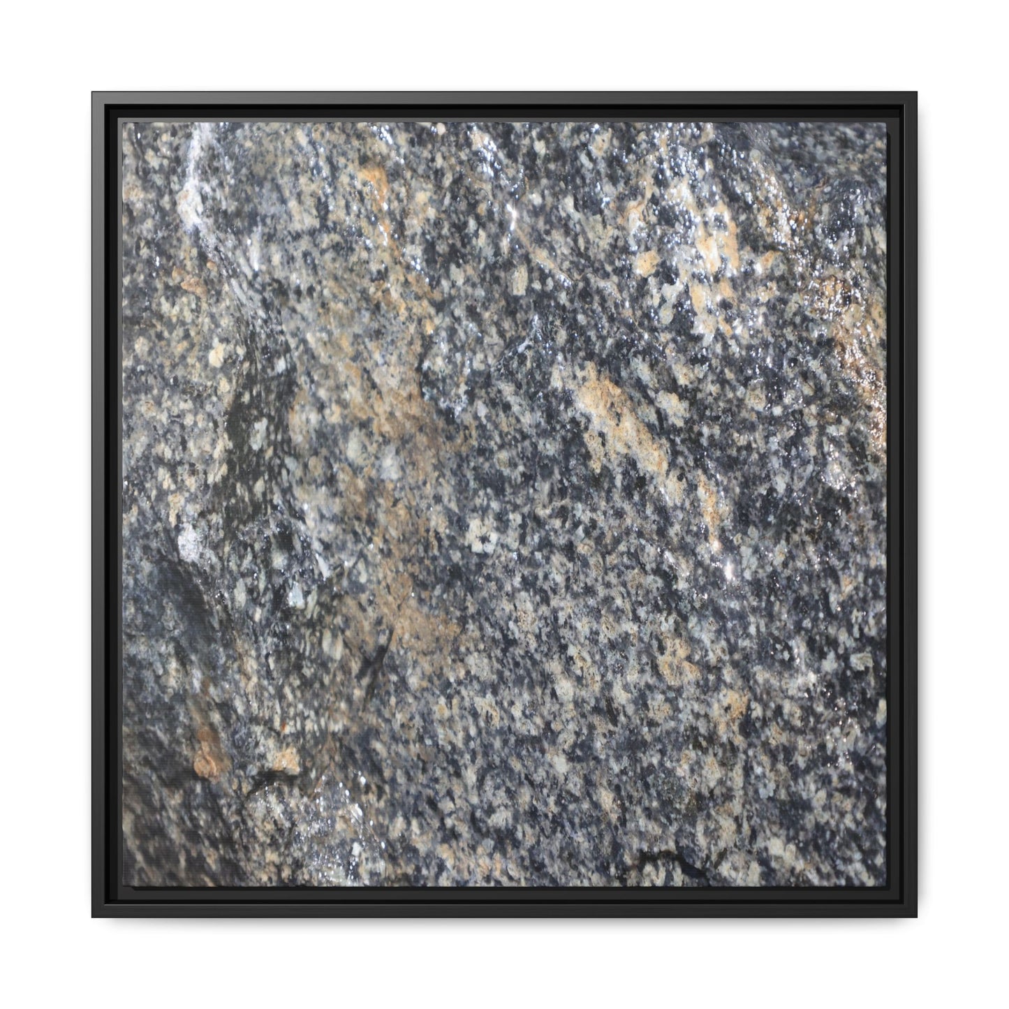 Crystalline Echoes - Unique Stretched Canvas Wall Art - Art By Earth