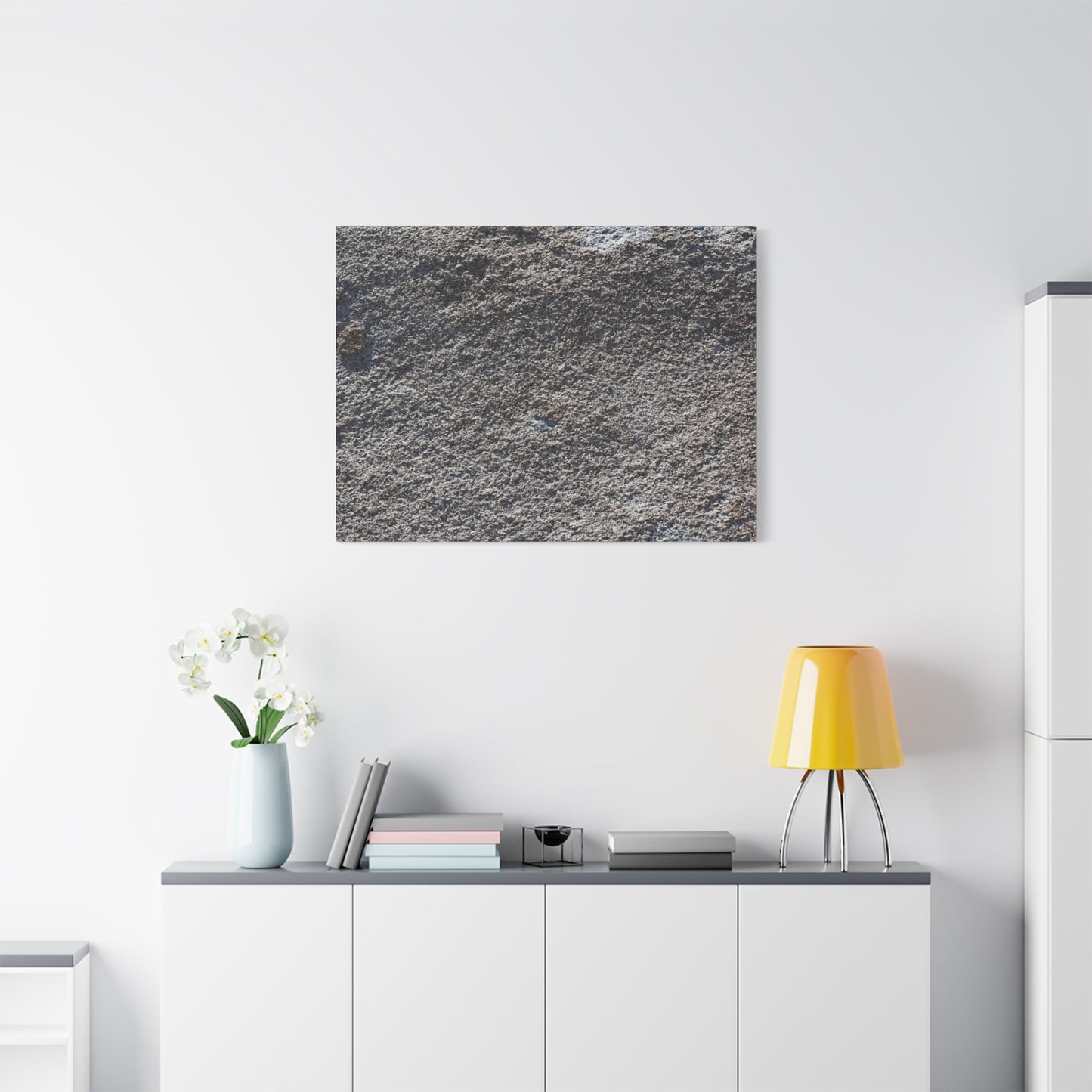 Textured Ground Surface - Unique Frameless Canvas Wall Art