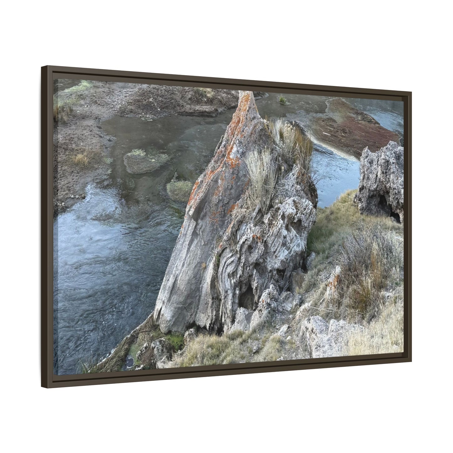 Carved by Water - Unique Stretched Canvas Wall Art