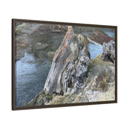 Carved by Water - Unique Stretched Canvas Wall Art