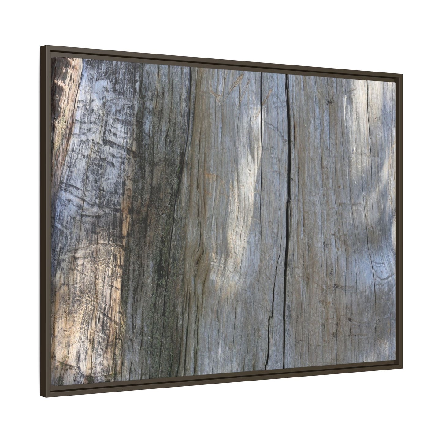 Cracked Timber Texture - Unique Stretched Canvas Wall Art