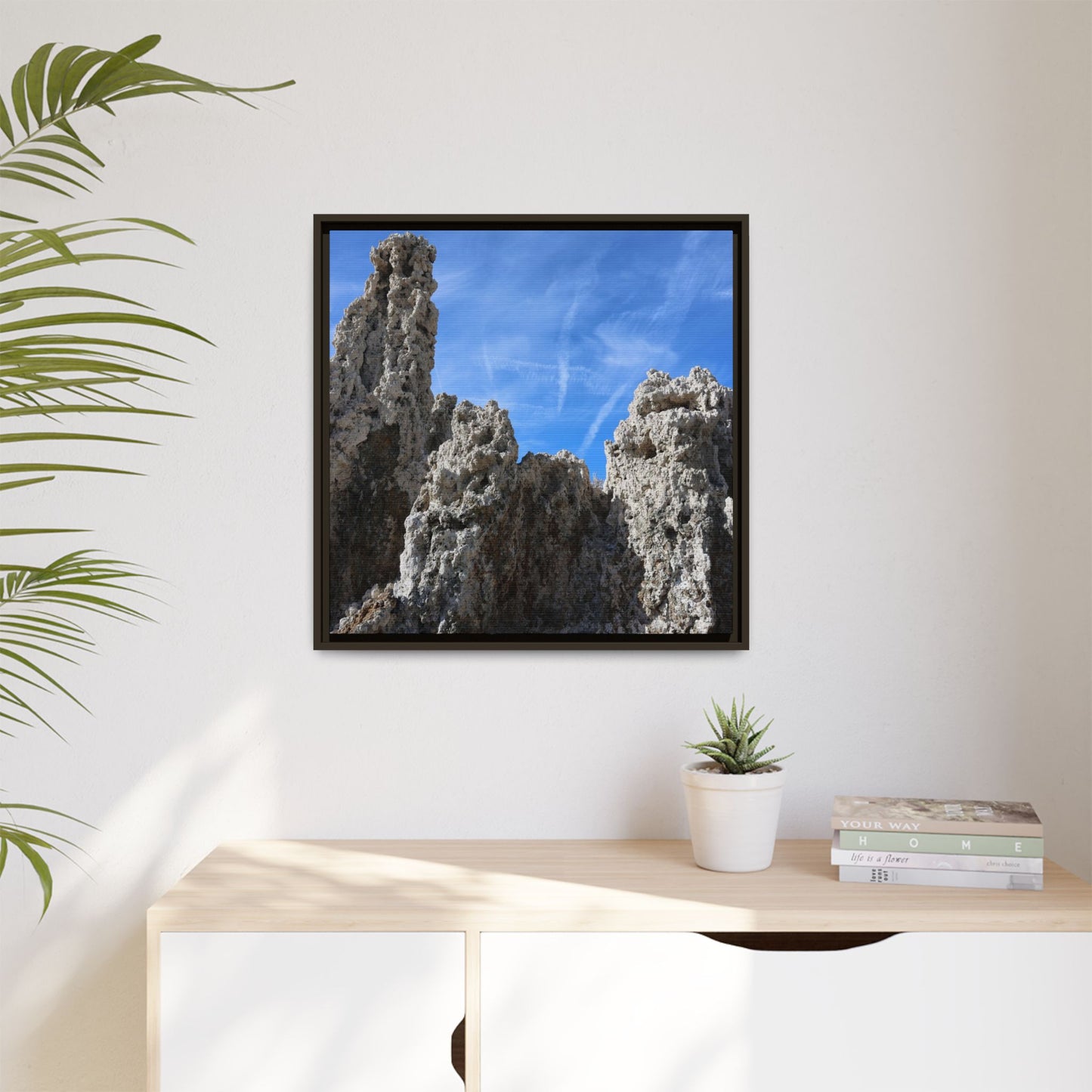 Weathered Sentinels - Unique Stretched Canvas Wall Art