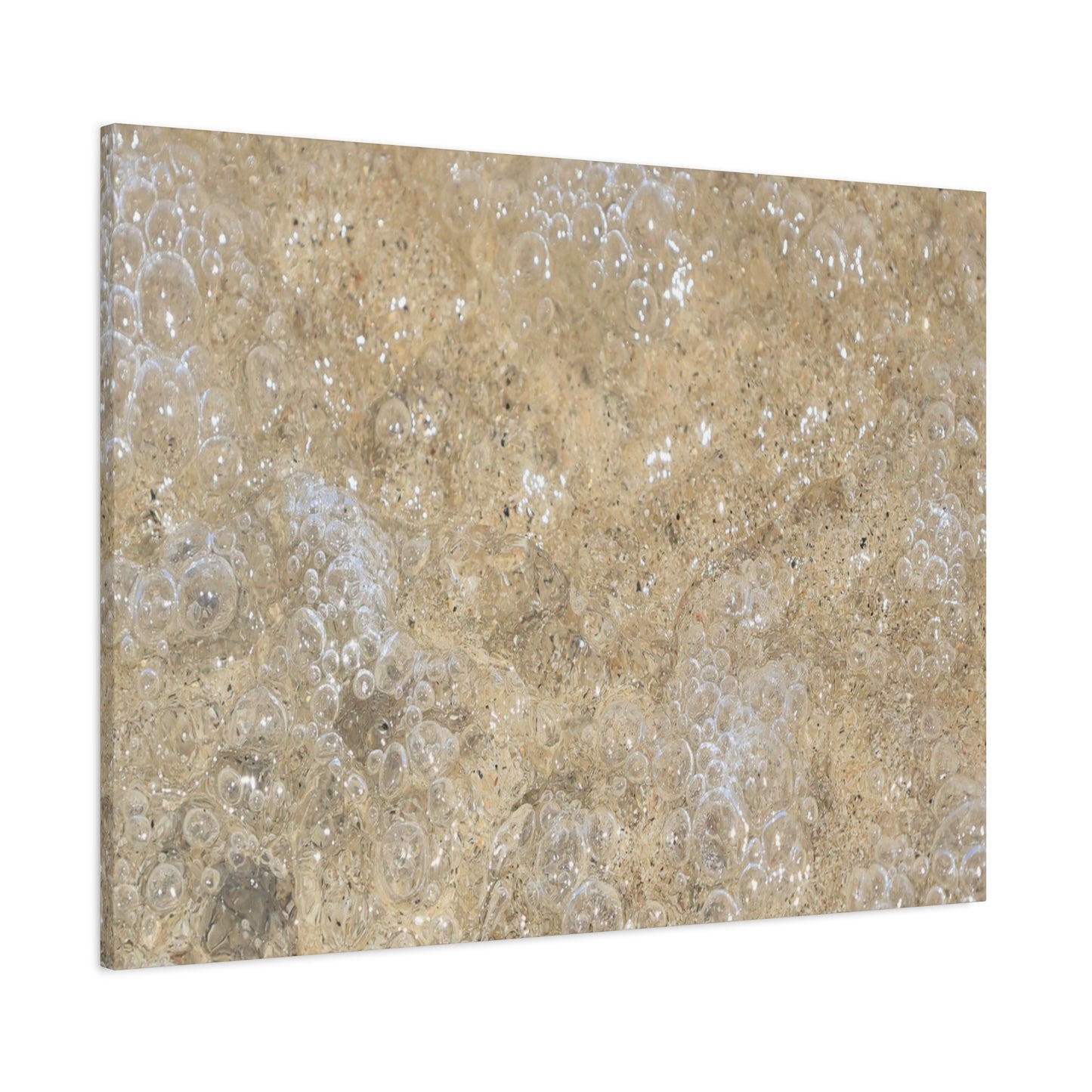 Bubbles in Sand - Unique Frameless Canvas Wall Art - Art By Earth
