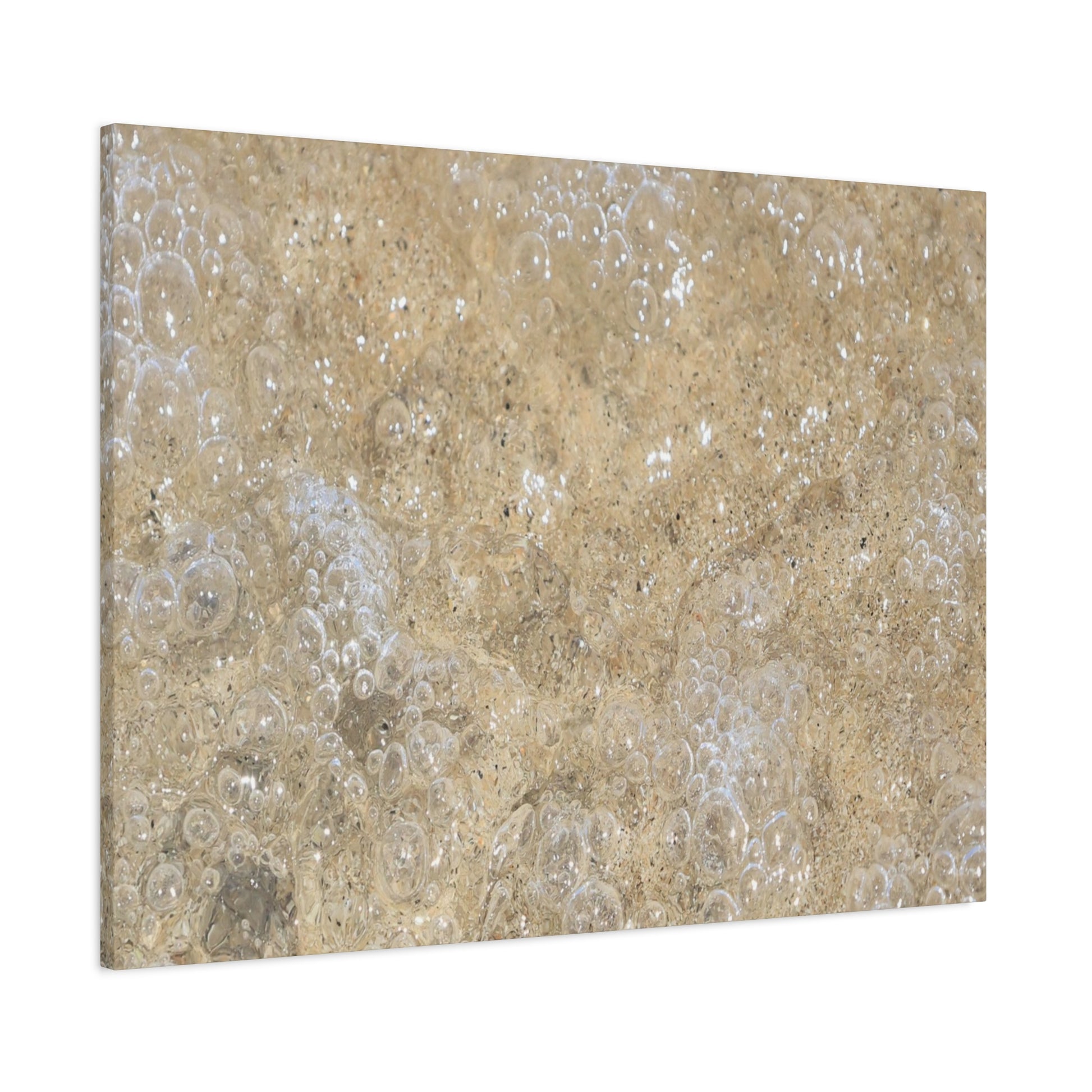 Bubbles in Sand - Unique Frameless Canvas Wall Art - Art By Earth