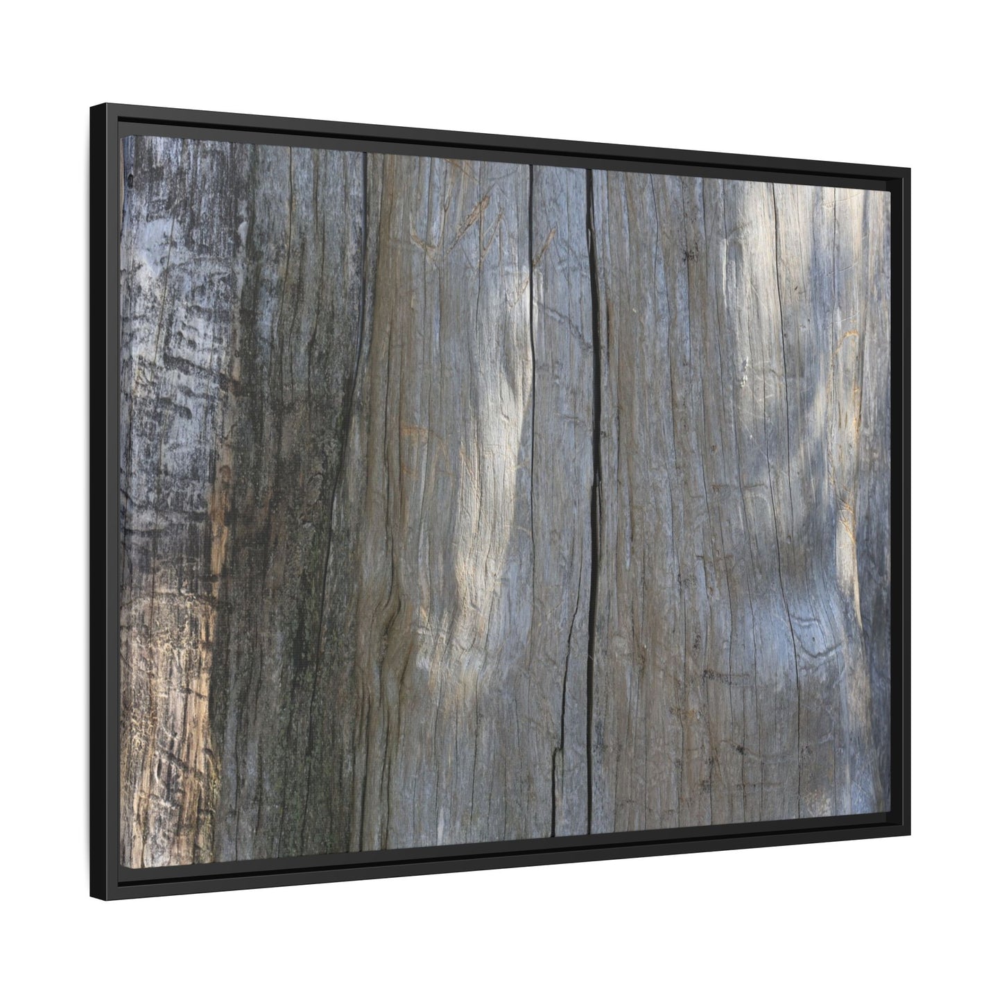 Weathered Wood Surface - Unique Stretched Canvas Wall Art