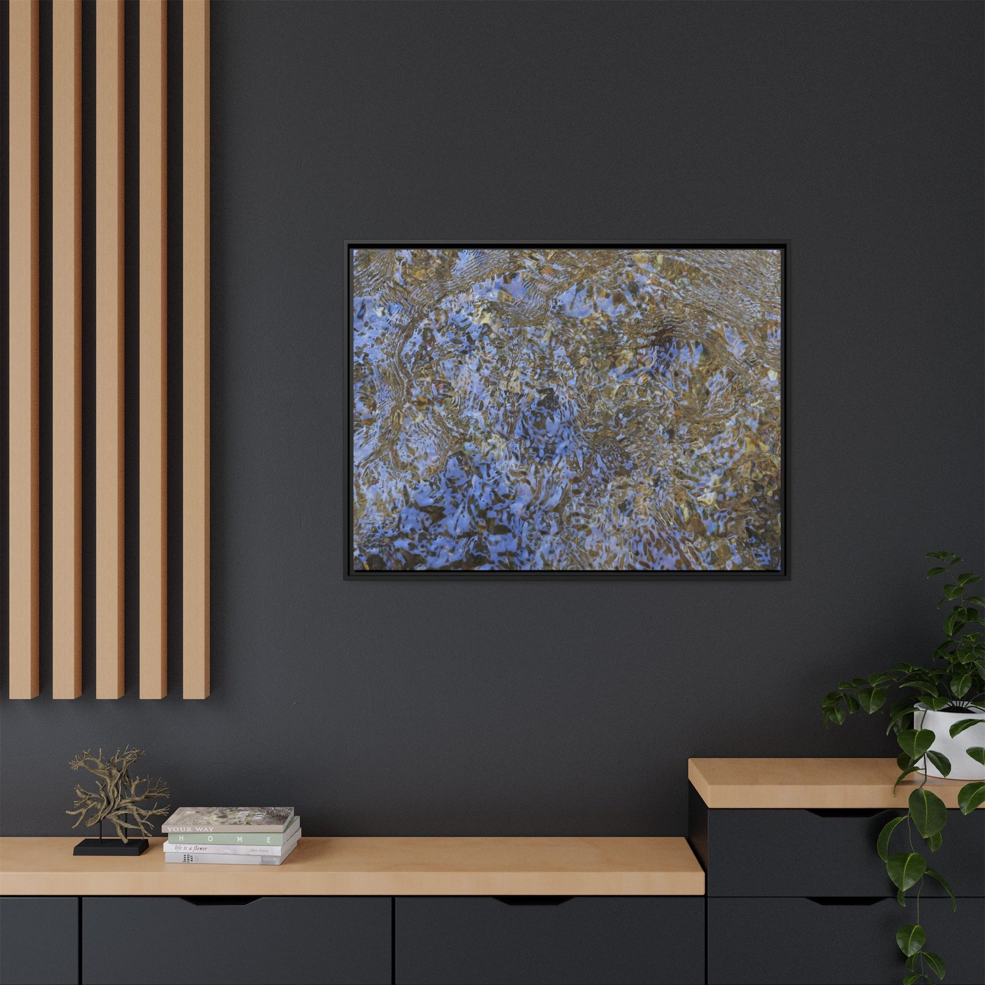 Aquatic Reflections - Unique Stretched Canvas Wall Art - Art By Earth