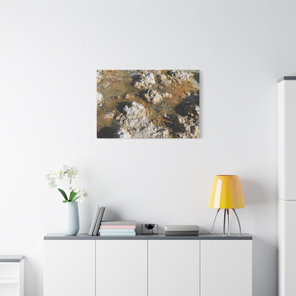 Strata of Decay - Unique Frameless Canvas Wall Art