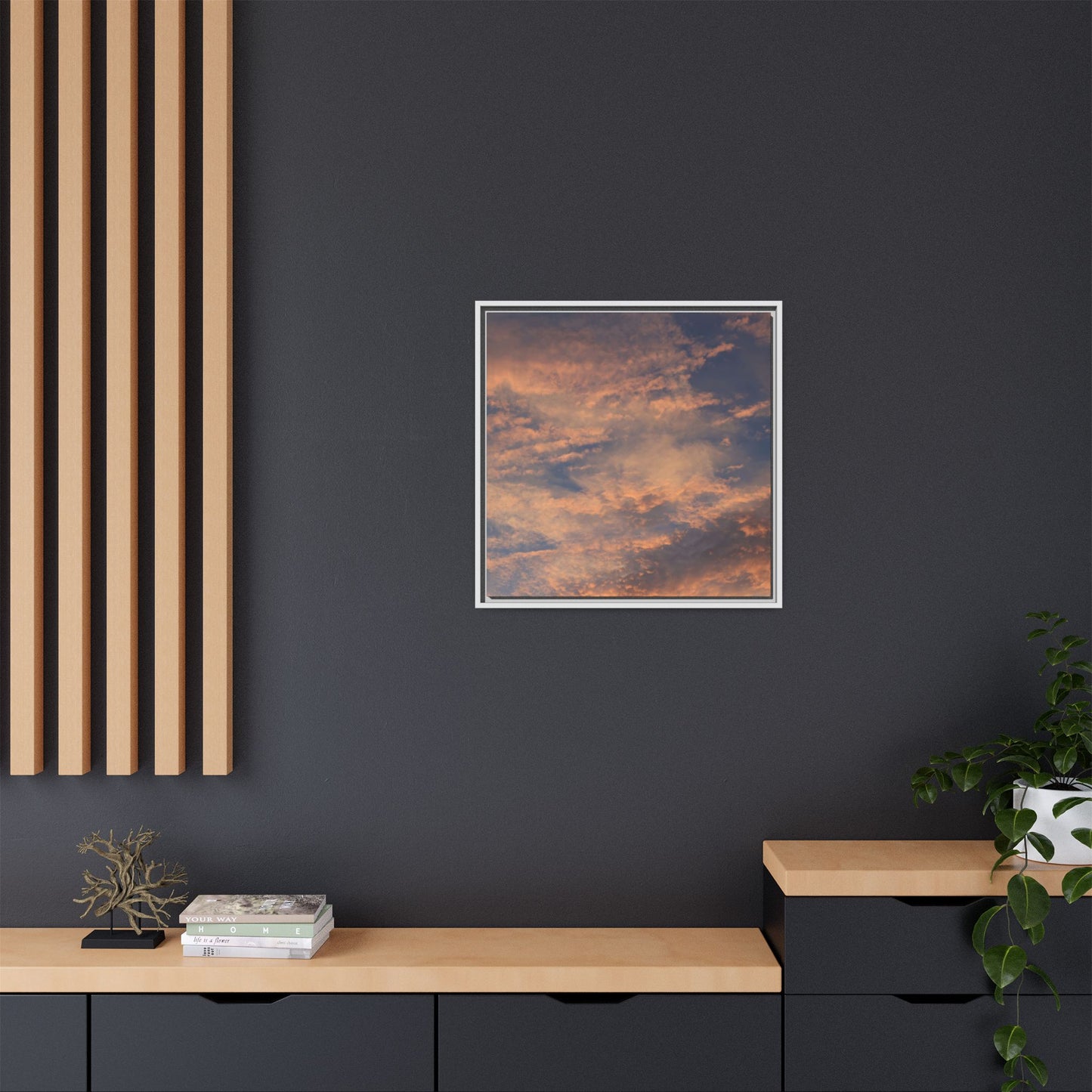 Sunset's Ethereal Canvas - Unique Stretched Canvas Wall Art - Art By Earth