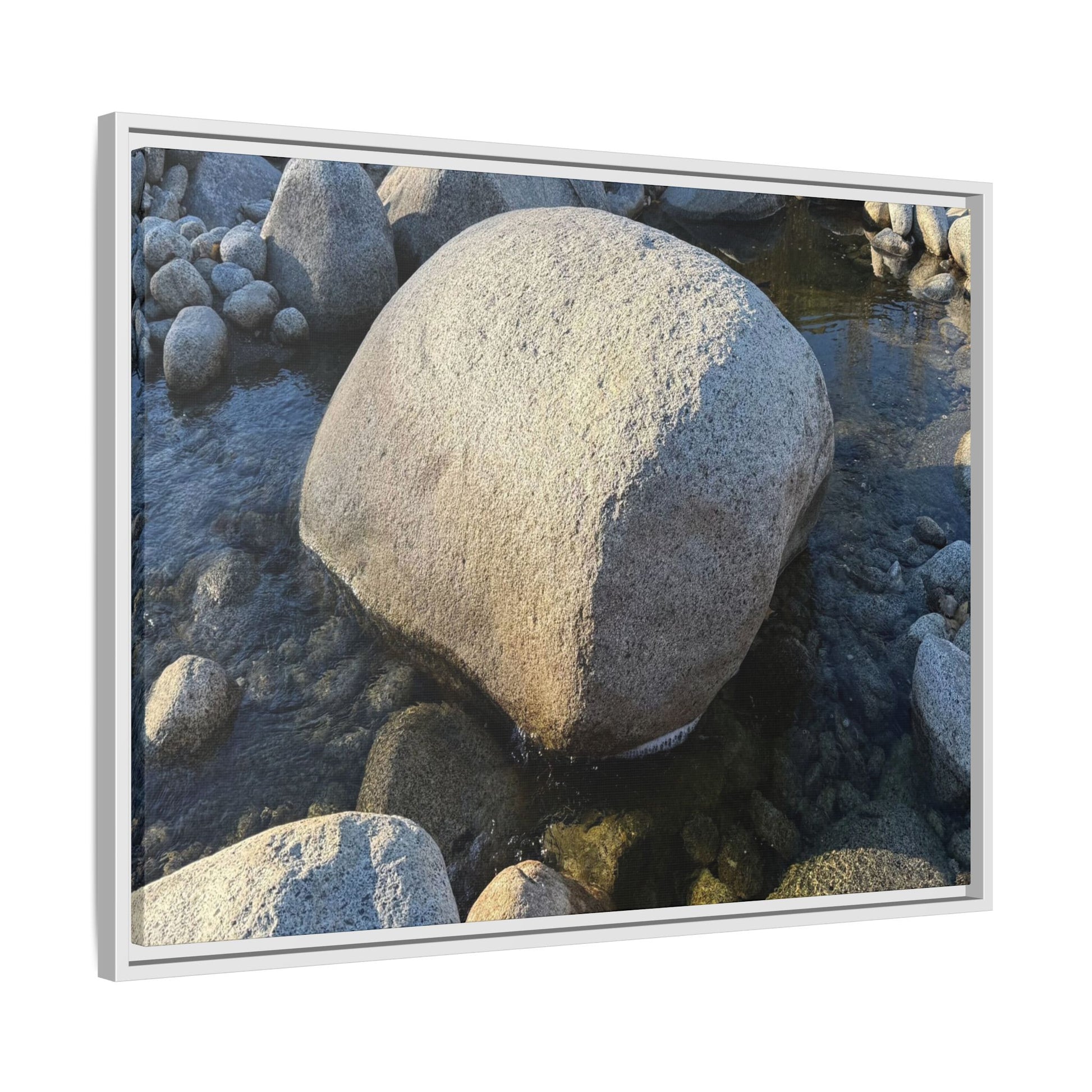 Rocky Riverbed - Unique Stretched Canvas Wall Art - Art By Earth