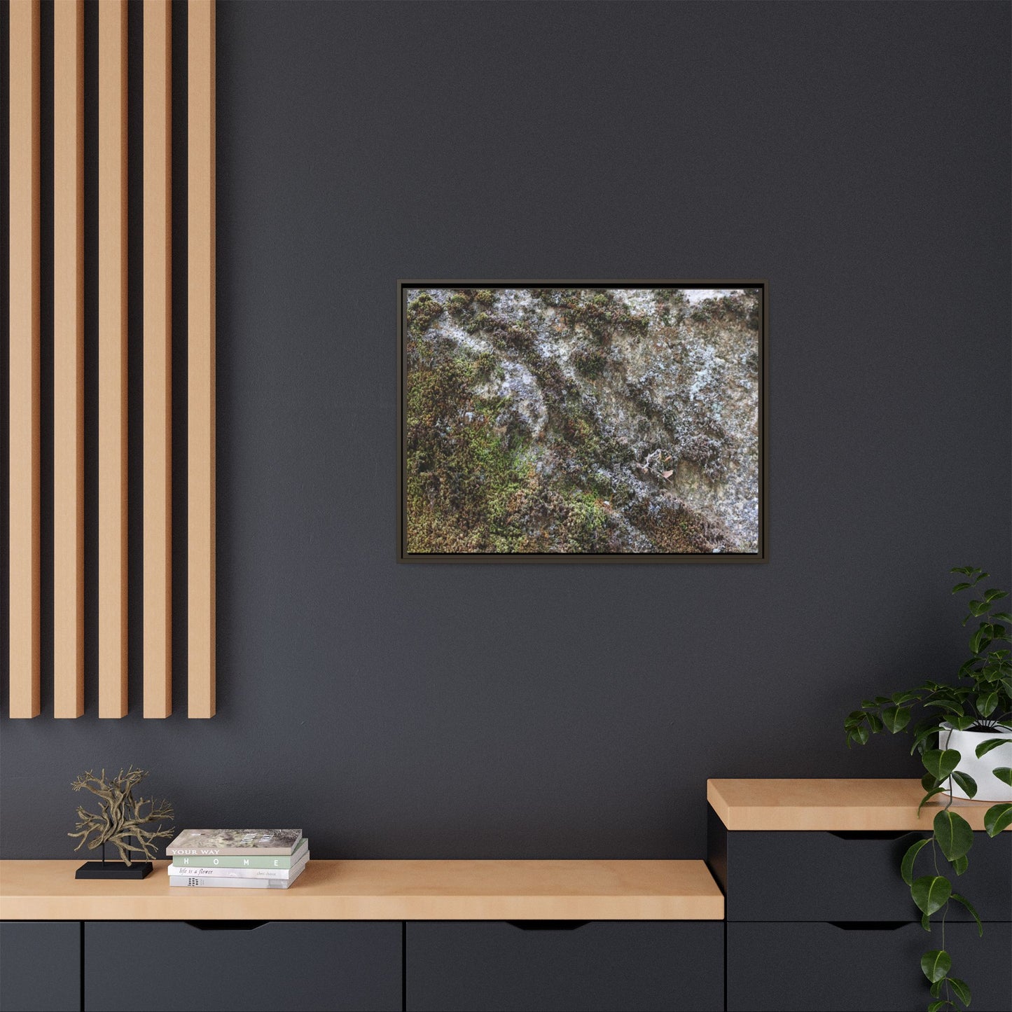 Mossy Whispers - Unique Stretched Canvas Wall Art - Art By Earth