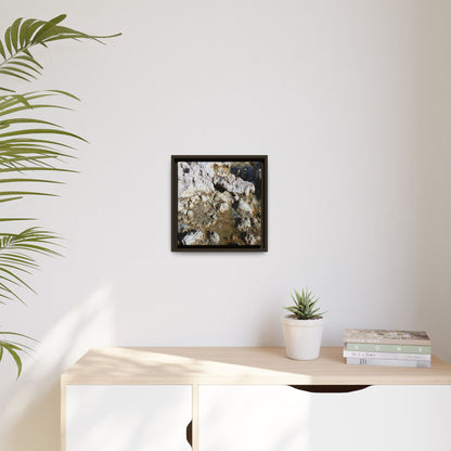 Strata of Silence - Unique Stretched Canvas Wall Art