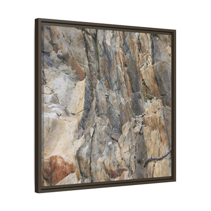 Stone's Silent Symphony - Unique Stretched Canvas Wall Art - Art By Earth