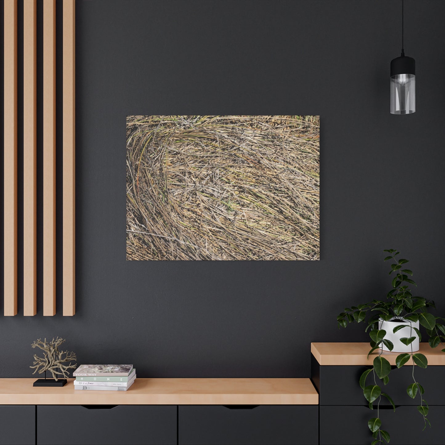 Tangled Hay - Unique Stretched Canvas Wall Art - Art By Earth